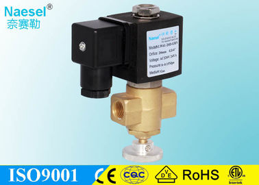 Adjustable Solenoid Control Valve Brass / 430 / FKM Material For Gas LPG